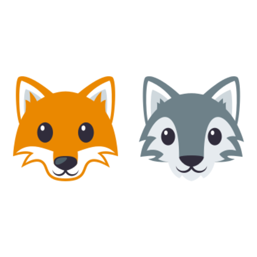 🦊🐺 Emoji Domain EmojiOne rendering